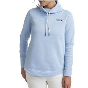 Vineyard Vines Light Blue Cowl Neck Pullover Sweater